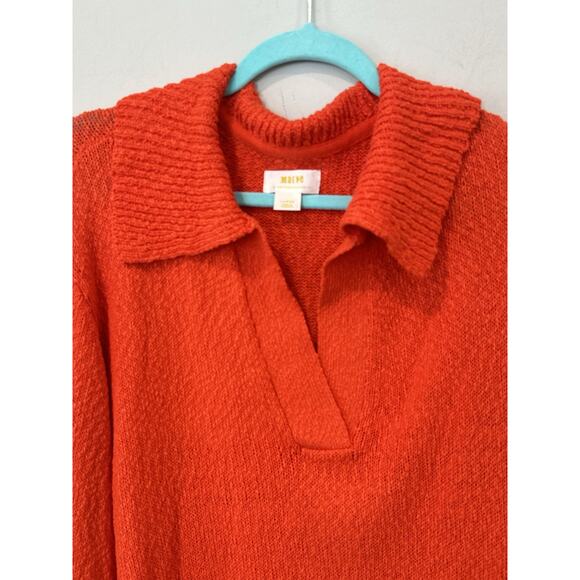 Anthropologie Maeve Polo Bell Sleeve Sweater Large 2151 - Picture 2 of 10